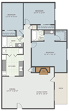 jackson TN 3 bedroom townhome floor plan